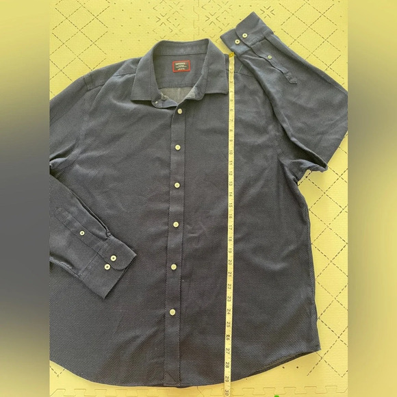 UntuckIt Milo wrinkle free gingham button down shirt XL - Picture 2 of 7